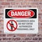 Signmission Hazardous Area No Enter Authorized Personnel Danger Sign, Plastic, 10in W x 7in L, 2PK OS-2PACK-DS-P-710-L-1307 - alternate 4